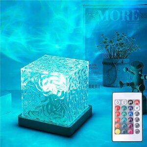 Ocean Wave Projector Light 16-Color Lamp & App Remote 3D Holographic Night Light